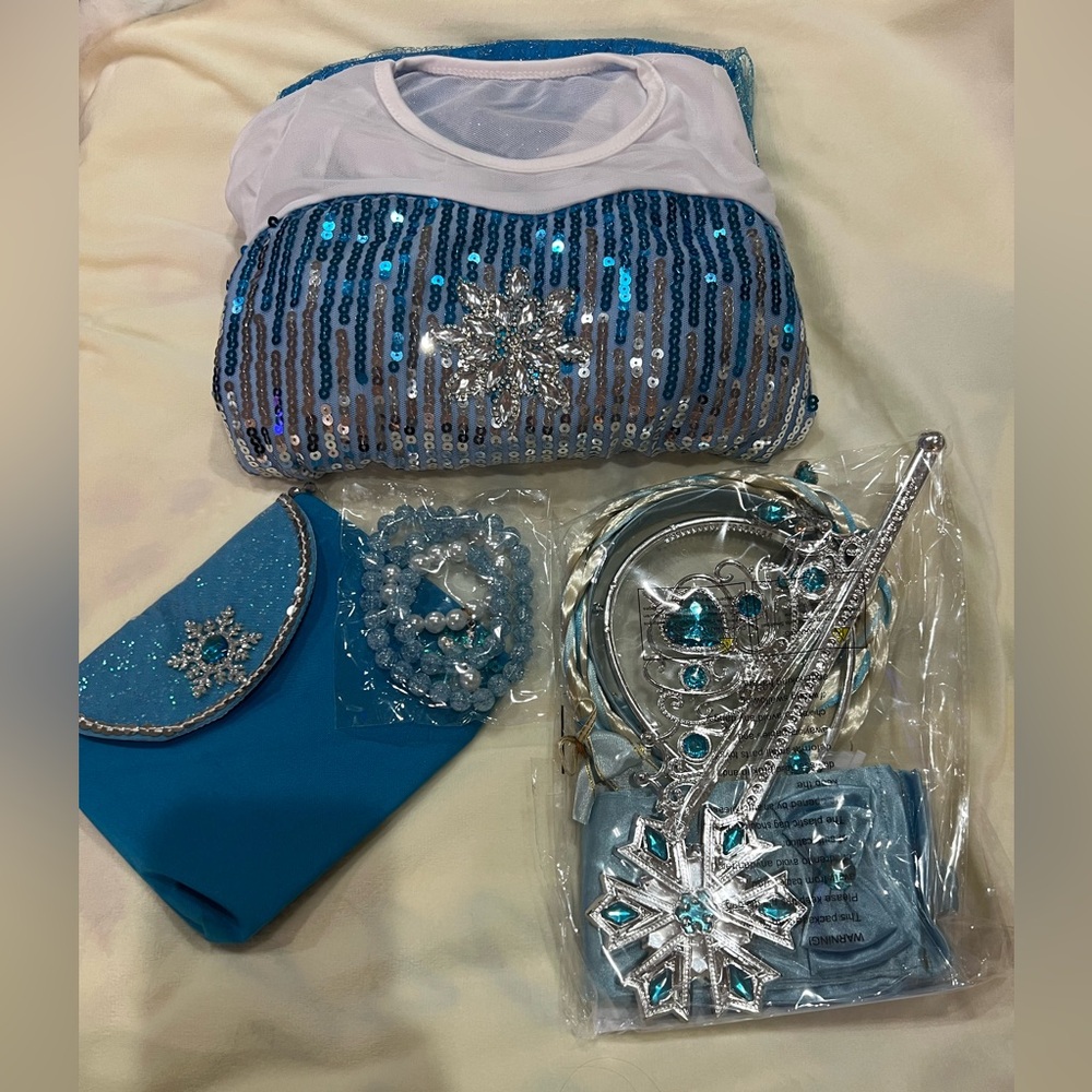 Blue Princess Dress with Accessories lights up